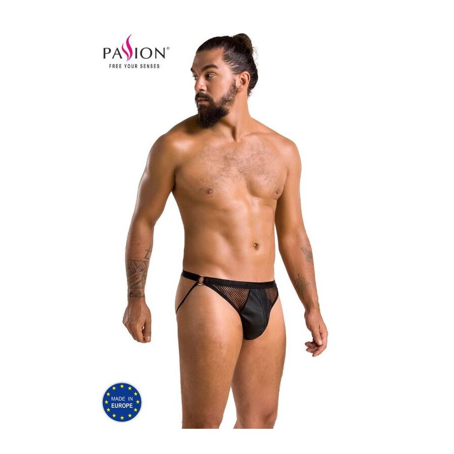 PASSION - 034 SLIP APERTO LUKE NERO L/XL